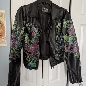 Blank Noir Faux Leather Jacket